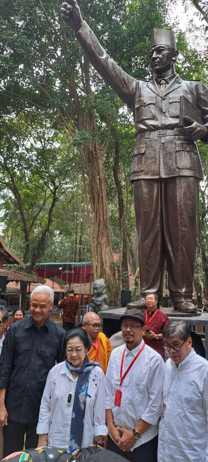 Ada Patung Bung Karno di Omah Petroek, Diresmikan Langsung Megawati Soekarnoputri