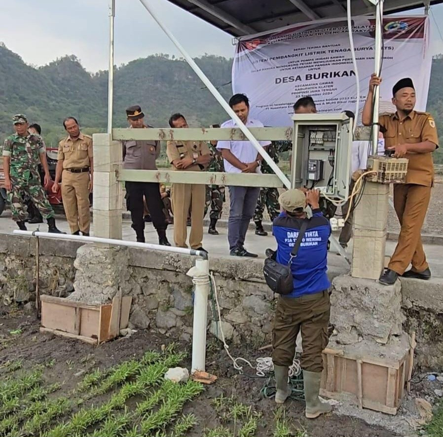 MUHI Bikers Jogjakarta Bantu Program Pompa Irigasi Sawah dengan Pembangkit Listrik Tenaga Surya