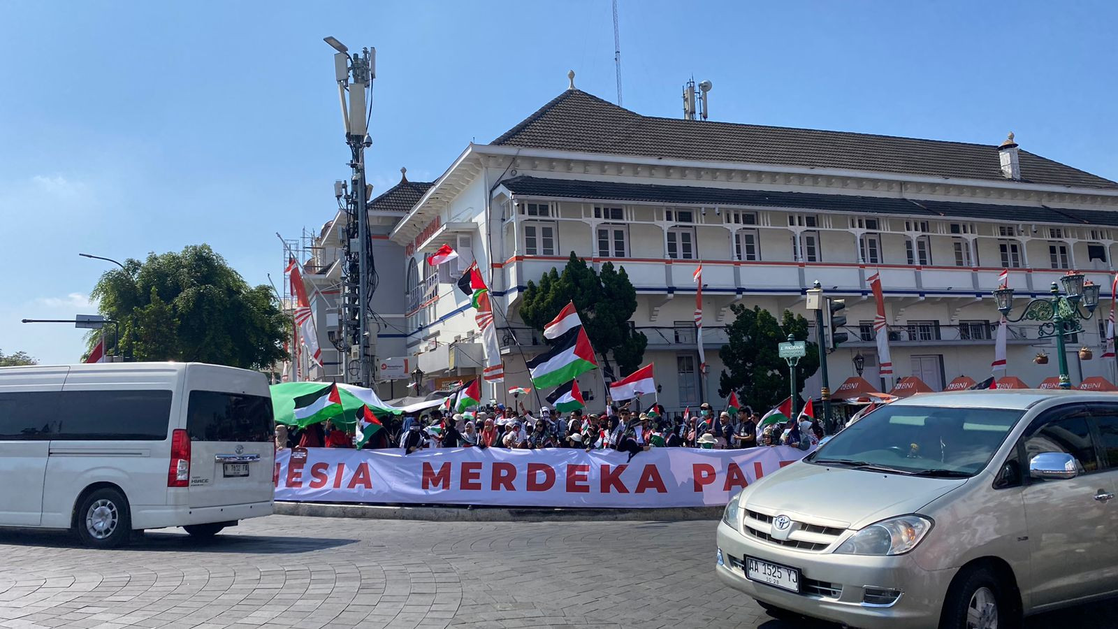 Aksi Hari Konstitusi di Yogyakarta Dorong Pemerintah Dukung Kemerdekaan Palestina