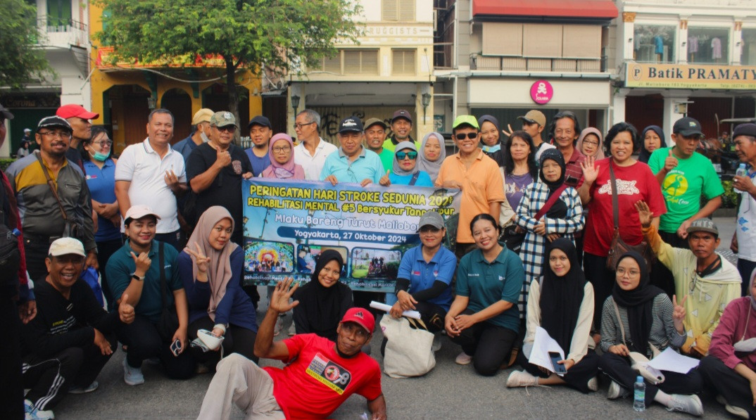 Mlaku Bareng Turut Malioboro, Even Pemulihan Bagi Komunitas Peyintas Stroke Jogjakarta