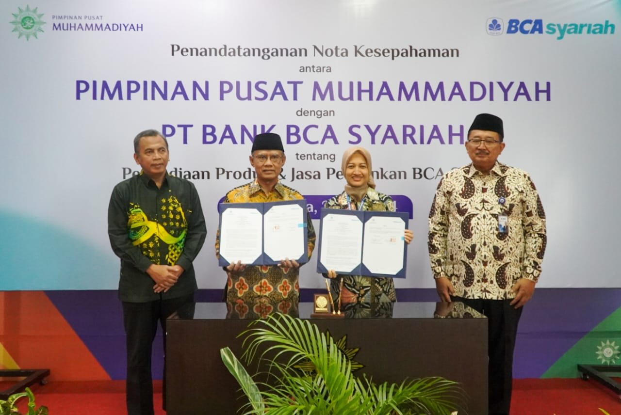 Sah! PP Muhammadiyah dan BCA Syariah Tanda Tangan Nota Kesepahaman Layanan Perbankan Syariah