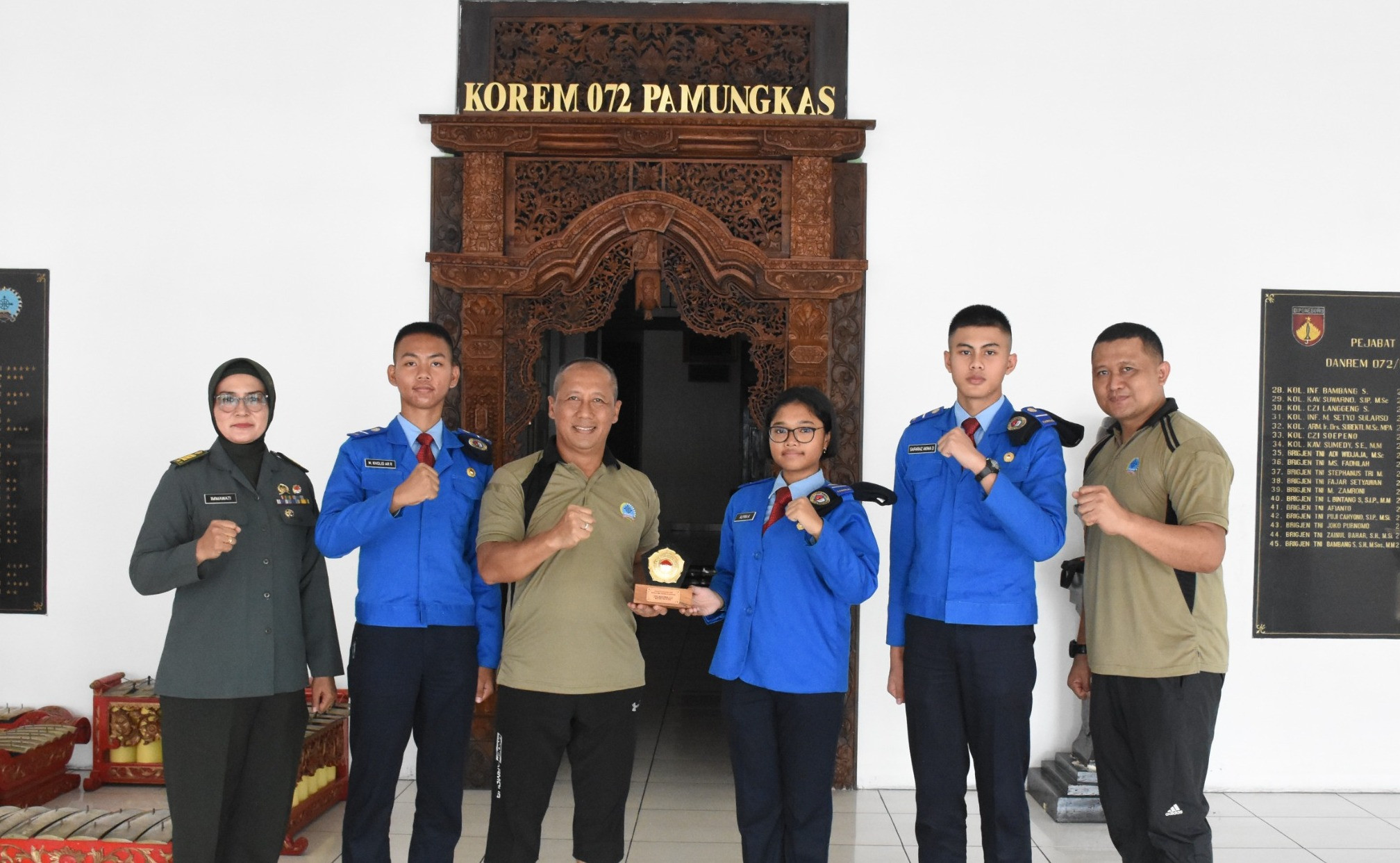 Danrem 072/Pamungkas Terima Audensi Siswa SMA Taruna Nusantara