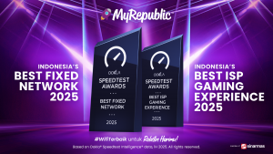 MyRepublic Indonesia Dinobatkan Best Fixed Network dan Best ISPGaming Experience 2025 di Indonesia oleh Ookla®